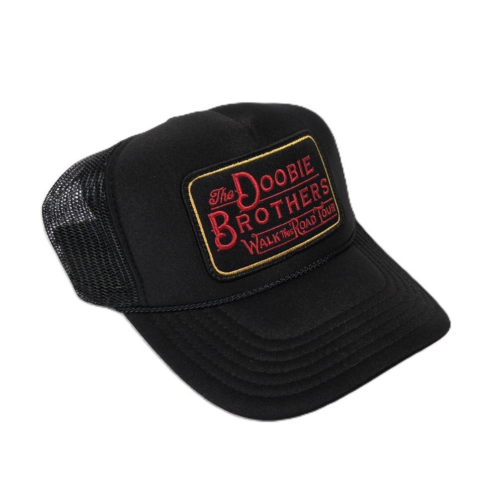 OTTO The Doobie Brothers Walk This Road Tour 2025 Trucker Hat Snapback Mesh Bk